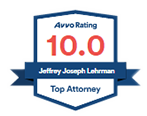 Avvo 10.0 rating - Jeffery Joseph Lehrman - Top Attorney