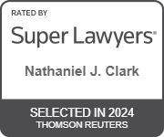 Rated By Super Lawyers, Nathaniel J. Clark, Selected in 2024, Thomson Reuters